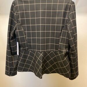 Liz Claiborne Black and White Grid Blazer